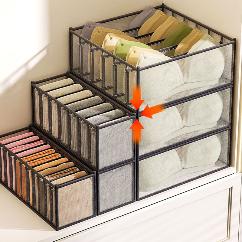 Sock Organizer Tray - Underwear Storage Box Home Wardrobe Drawer-Style