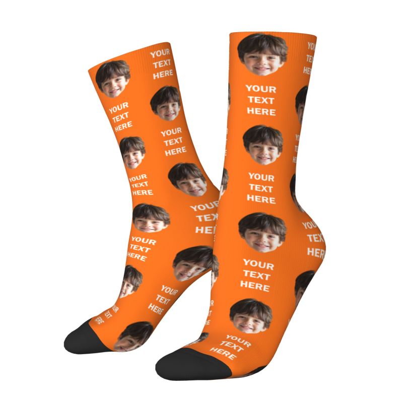 Personalized Photo Text Custom - Dress Sock Men review and price