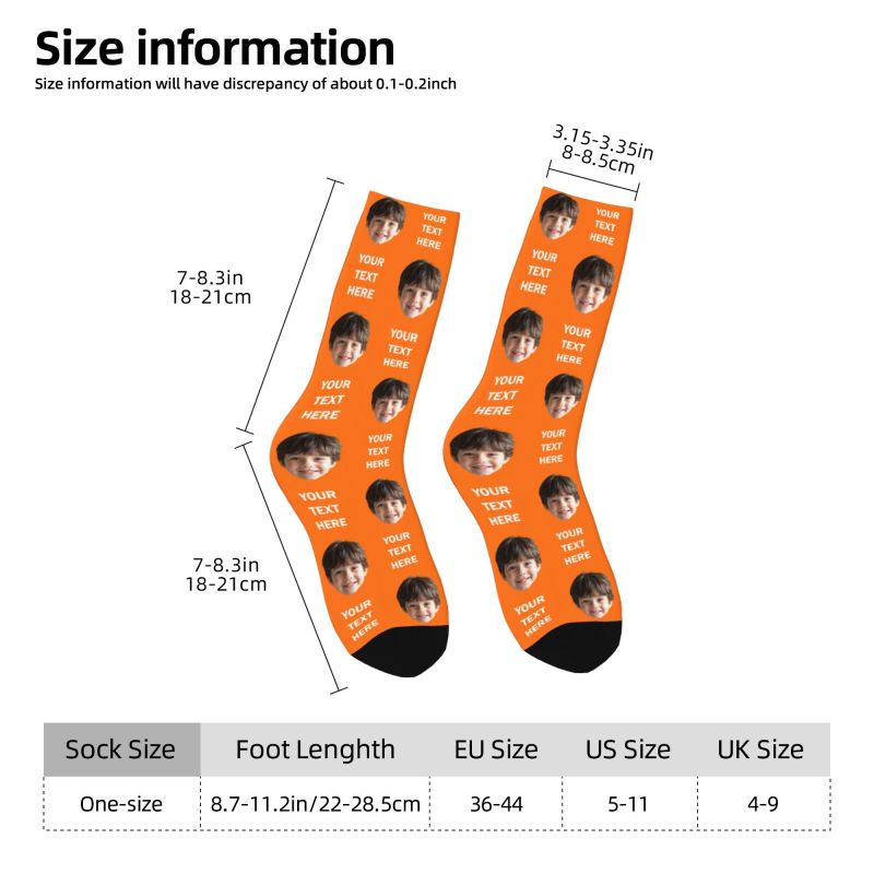 Personalized Photo Text Custom - Dress Sock Men review and price