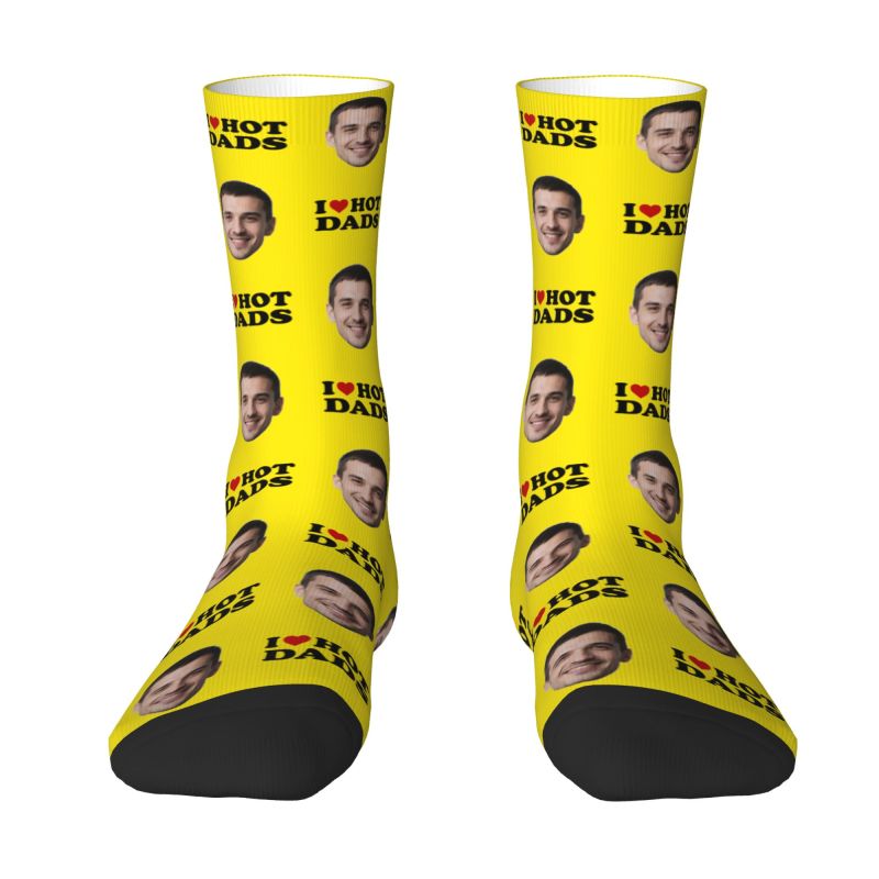 I Love Hot Dads Custom Dress S - Dress Sock Men review and price