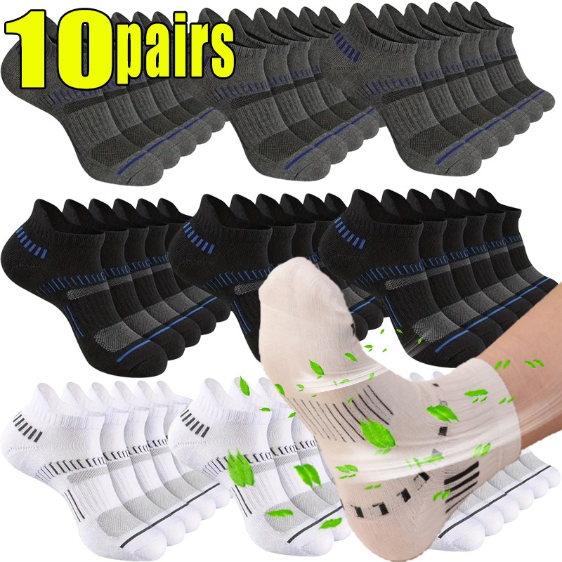 1-10pairs Breathable Mesh Men  - Ankle Sock Low Cut review and price