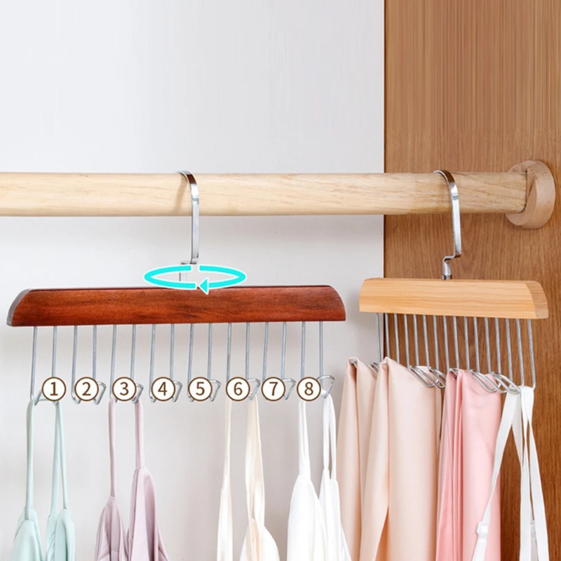 Solid Wood Eight-hook Hanger M - Sock Organizer Tray review and price