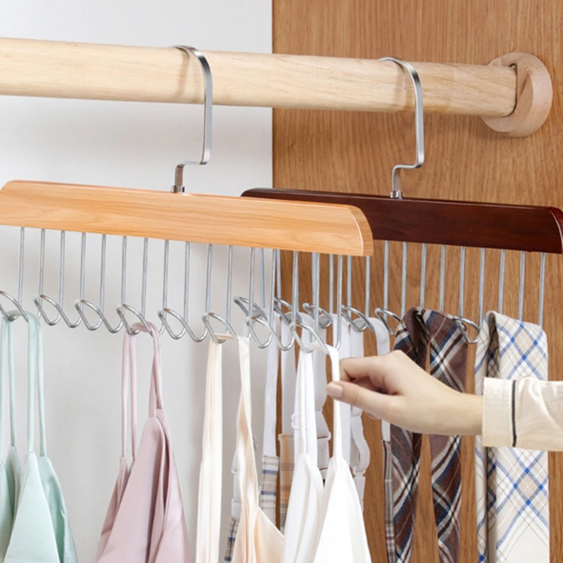 Solid Wood Eight-hook Hanger M - Sock Organizer Tray review and price