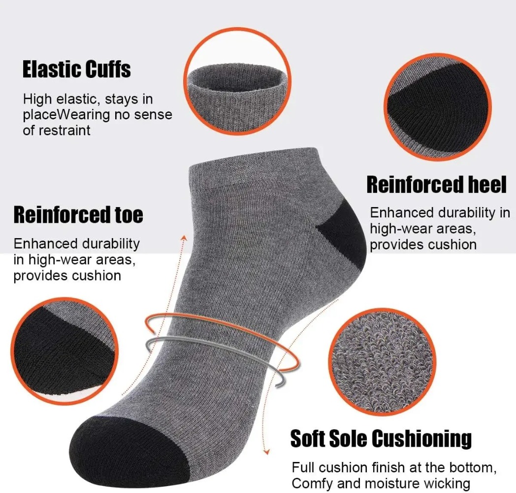1-10Pairs Breathable Mens Summ - Ankle Sock Low Cut review and price
