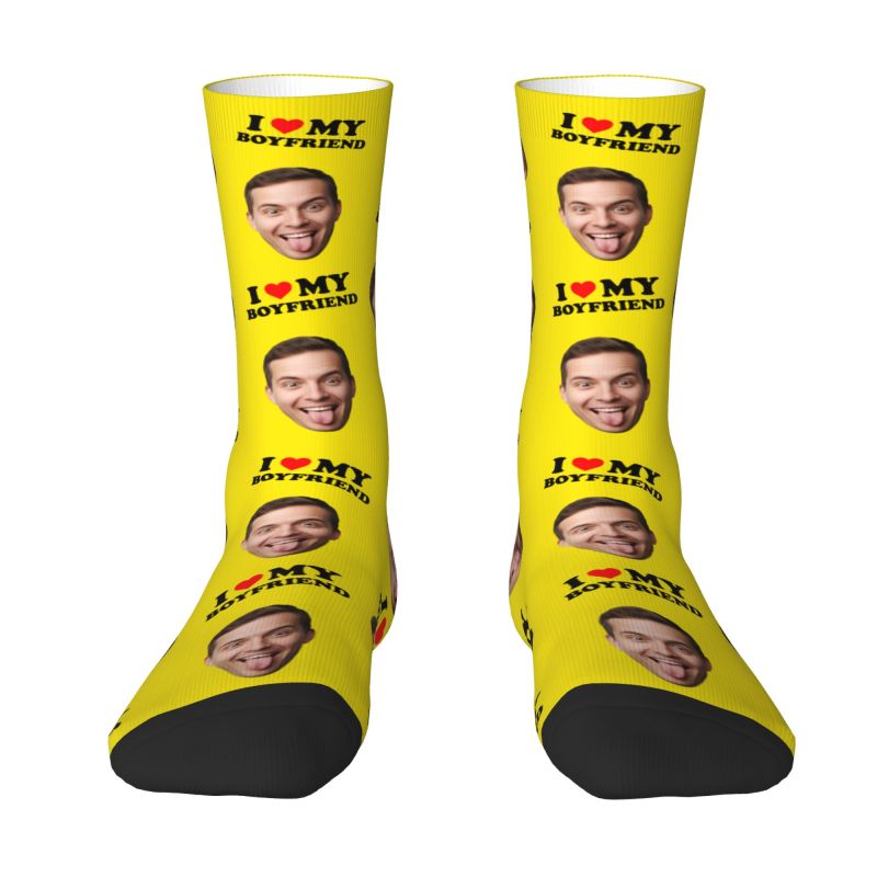Novelty Men's I Love My Boyfri - Dress Sock Men review and price