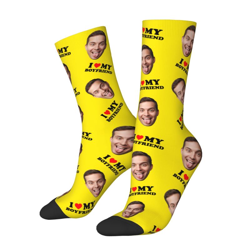 Novelty Men's I Love My Boyfri - Dress Sock Men review and price