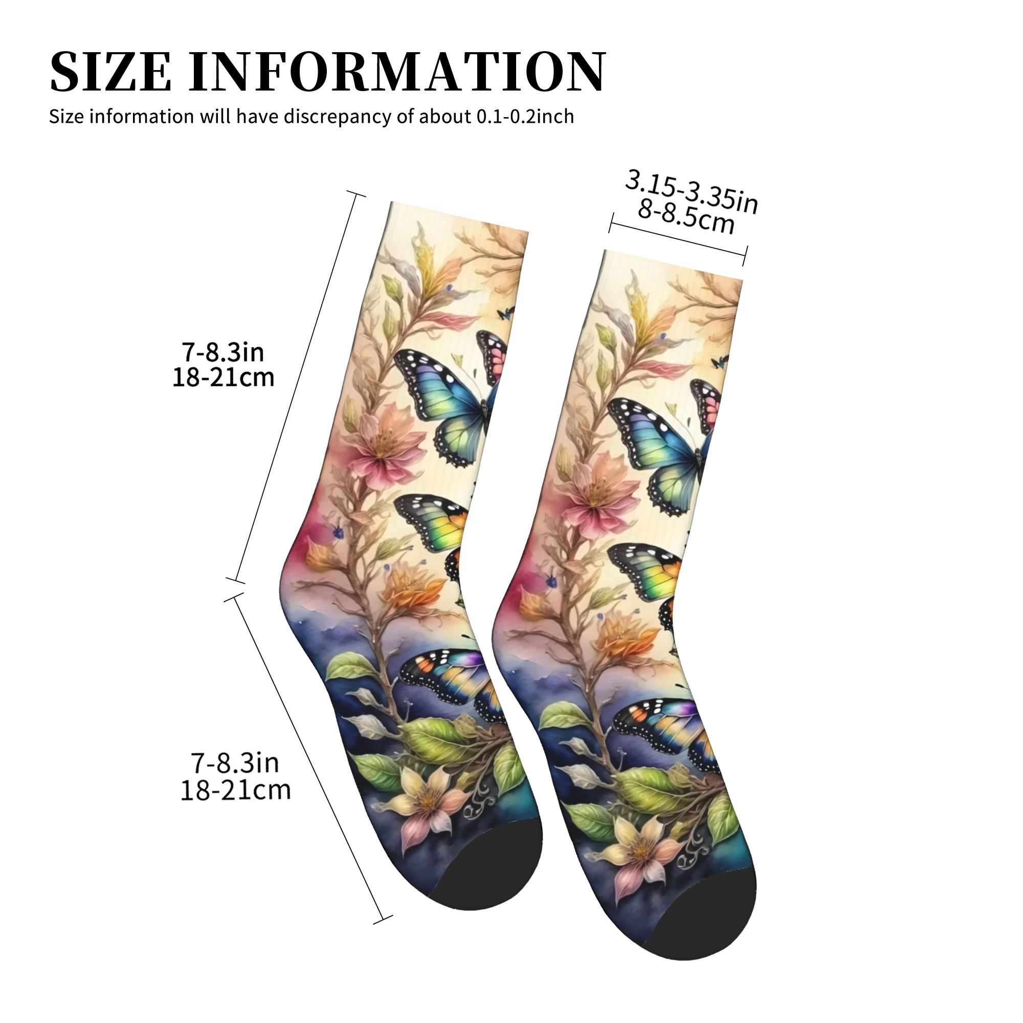 Colorful Butterflies and Flowe - Dress Sock Men review and price