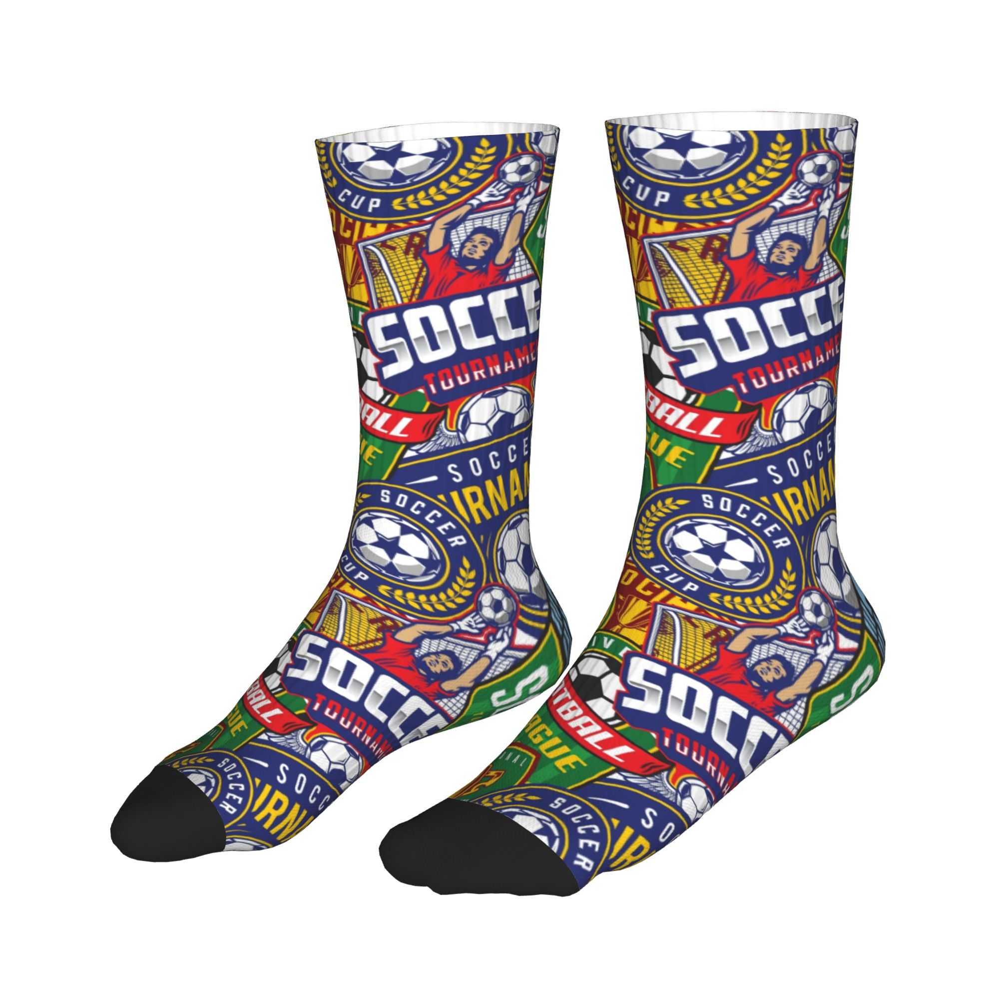 Retro Soccer Badge Green Red S - Dress Sock Men review and price
